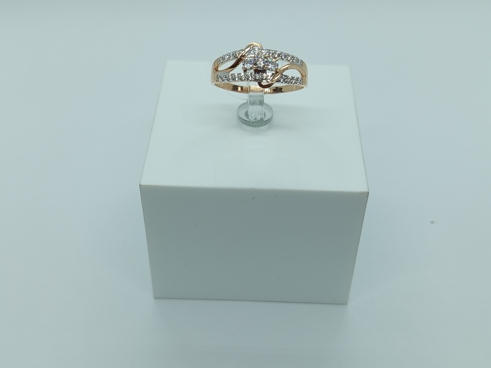 КОЛЬЦО С КАМНЯМИ (Au 585)