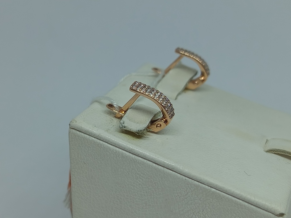 СКМИ585 СЕРЬГИ С КАМНЯМИ (Au 585)