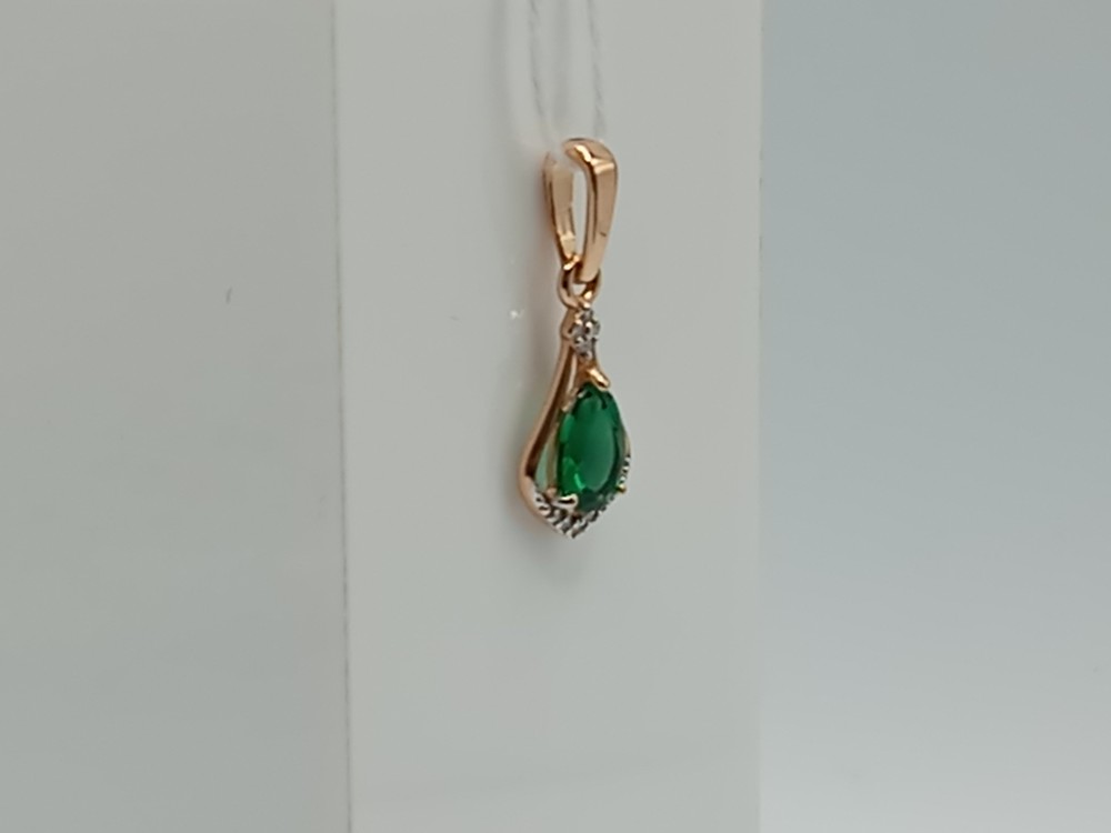 ПОДКМИ585 ПОДВЕСКА С КАМНЯМИ (Au 585)