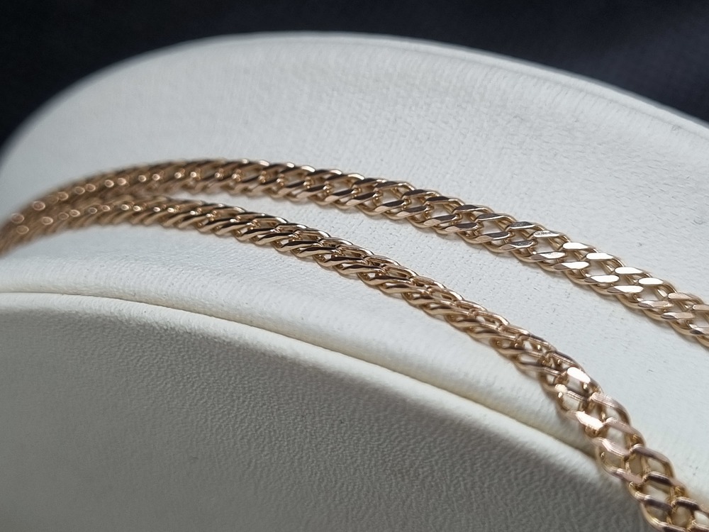 ЦЕПЬ ПОЛНОВЕСНАЯ Ромб двойной (Au 585)