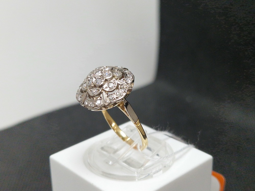 КОЛЬЦО БРИЛЛИАНТ Au 750