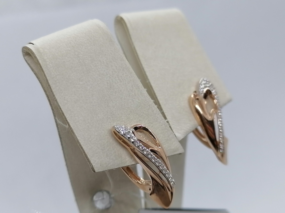 023602-1102 СЕРЬГИ С КАМНЯМИ (Au 585)