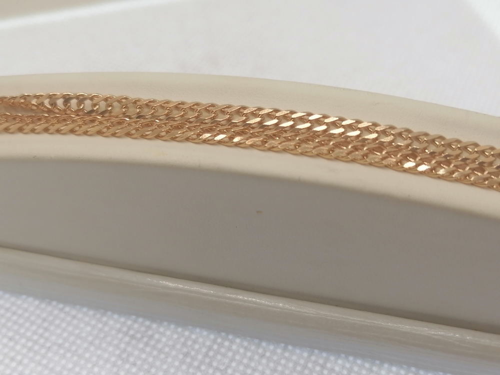 ЦЛР2585 ЦЕПЬ ПОЛНОВЕСНАЯ Ромб двойной (Au 585)