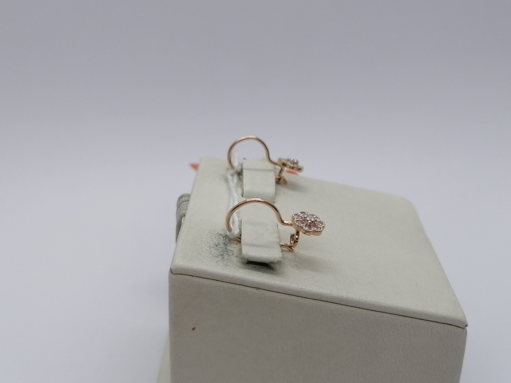 СКМИ585 СЕРЬГИ С КАМНЯМИ (Au 585)