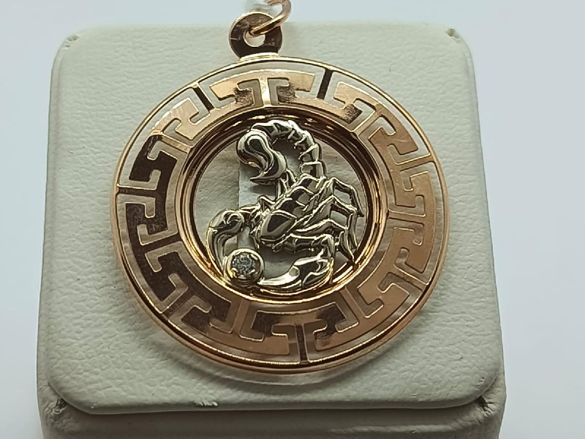 ПОДВЕСКА ЗНАК ЗОДИАКА СКОРПИОН Au 585 ПОДВЕСКА ЗНАК ЗОДИАКА СКОРПИОН Au 585