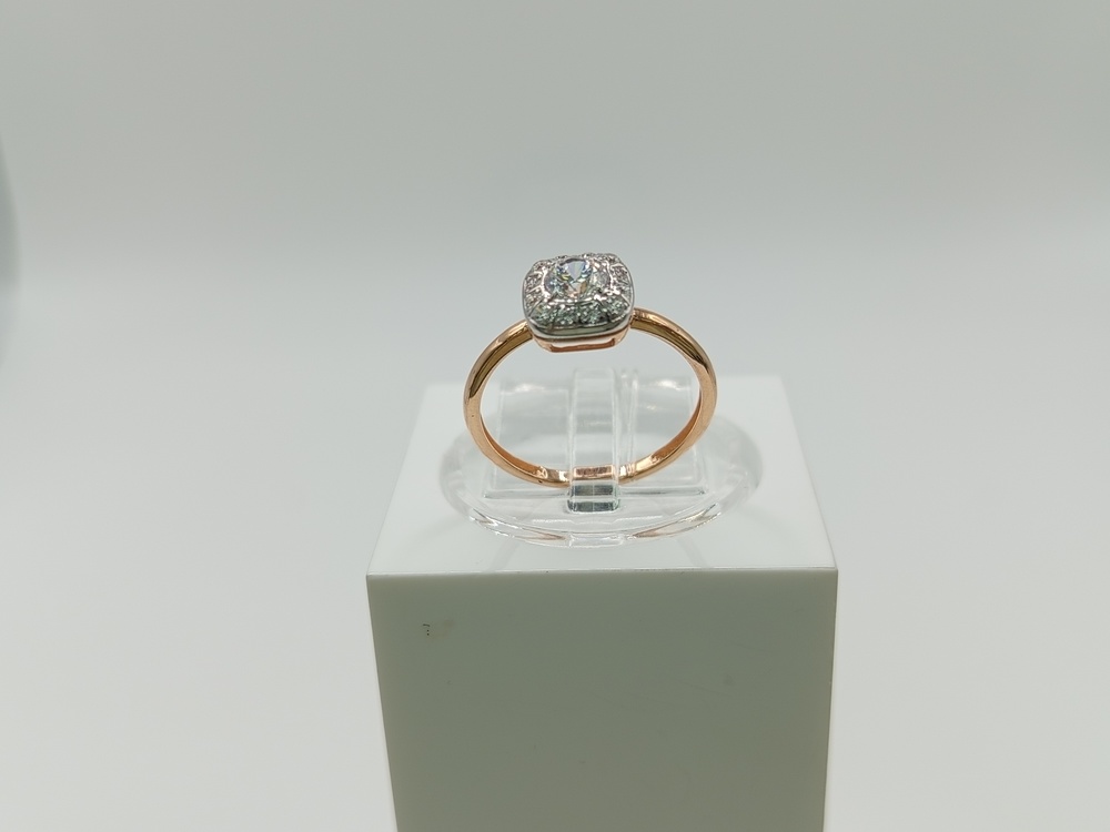 КОЛЬЦО С КАМНЯМИ (Au 585)