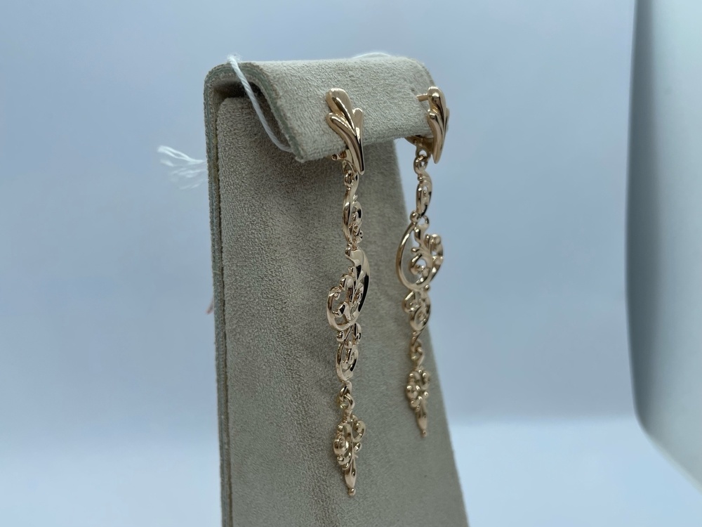 СЕРЬГИ БЕЗ КАМНЯ (Au 585)