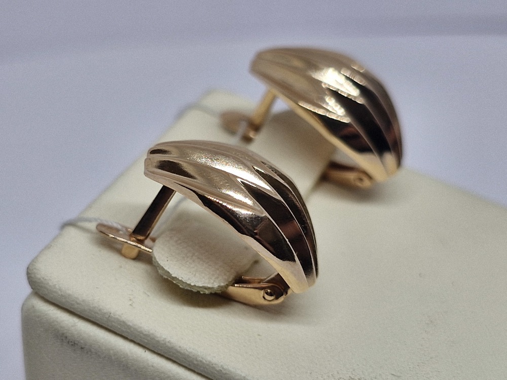 СБКМ585 СЕРЬГИ БЕЗ КАМНЯ (Au 585)