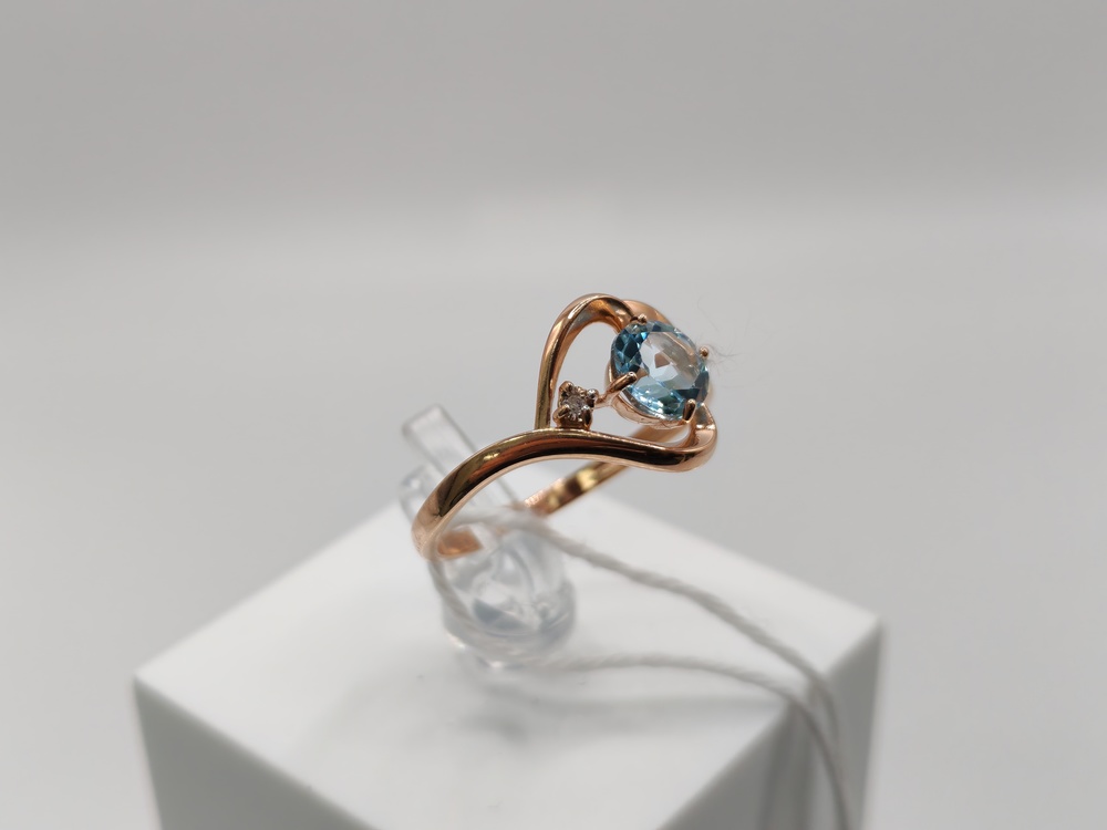 КОЛКМИ585 КОЛЬЦО С КАМНЯМИ (Au 585)