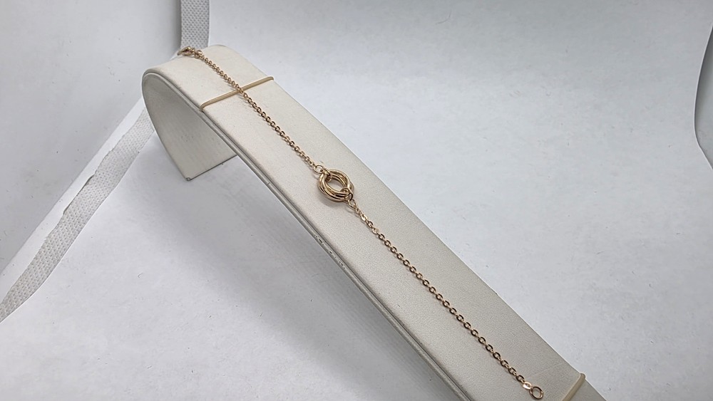 БРАСЛЕТ ПУСТОТЕЛЫЙ Якорное (Au 585)