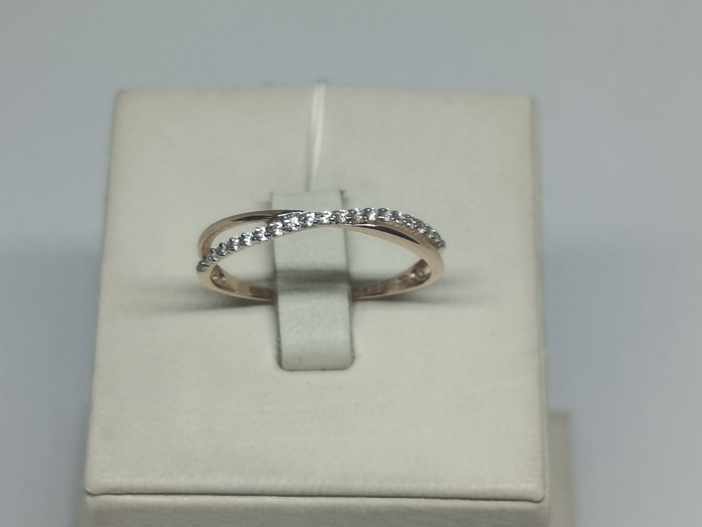 КОЛЬЦО С КАМНЯМИ (Au 585)