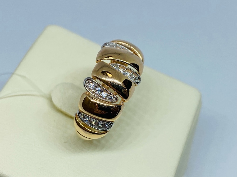 КОЛЬЦО С КАМНЯМИ (Au 585)