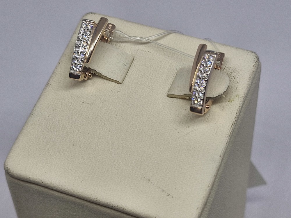 СЕРЬГИ С КАМНЯМИ (Au 585)