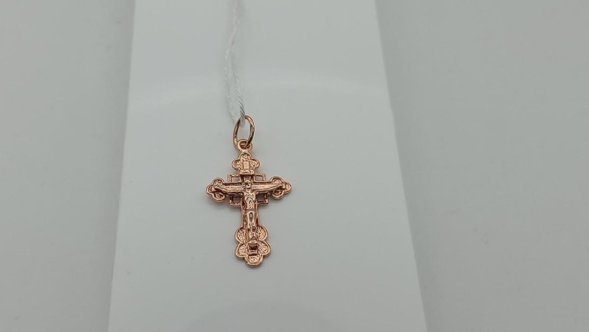 ПОДКБК585 ПОДВЕСКА КРЕСТ БЕЗ КАМНЯ (Au 585)