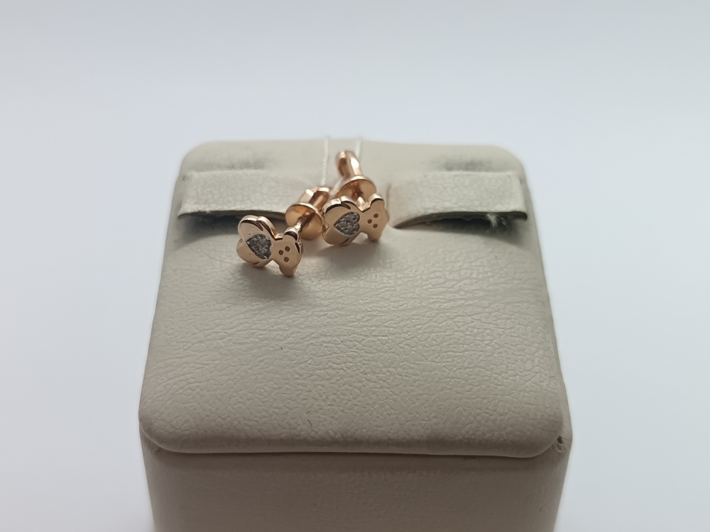 СПУС585 СЕРЬГИ ПУСЕТЫ (Au 585)