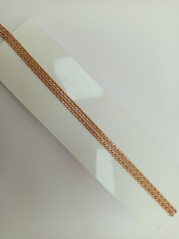 ЦЕПЬ ПУСТОТЕЛАЯ Ромб двойной (Au 585)