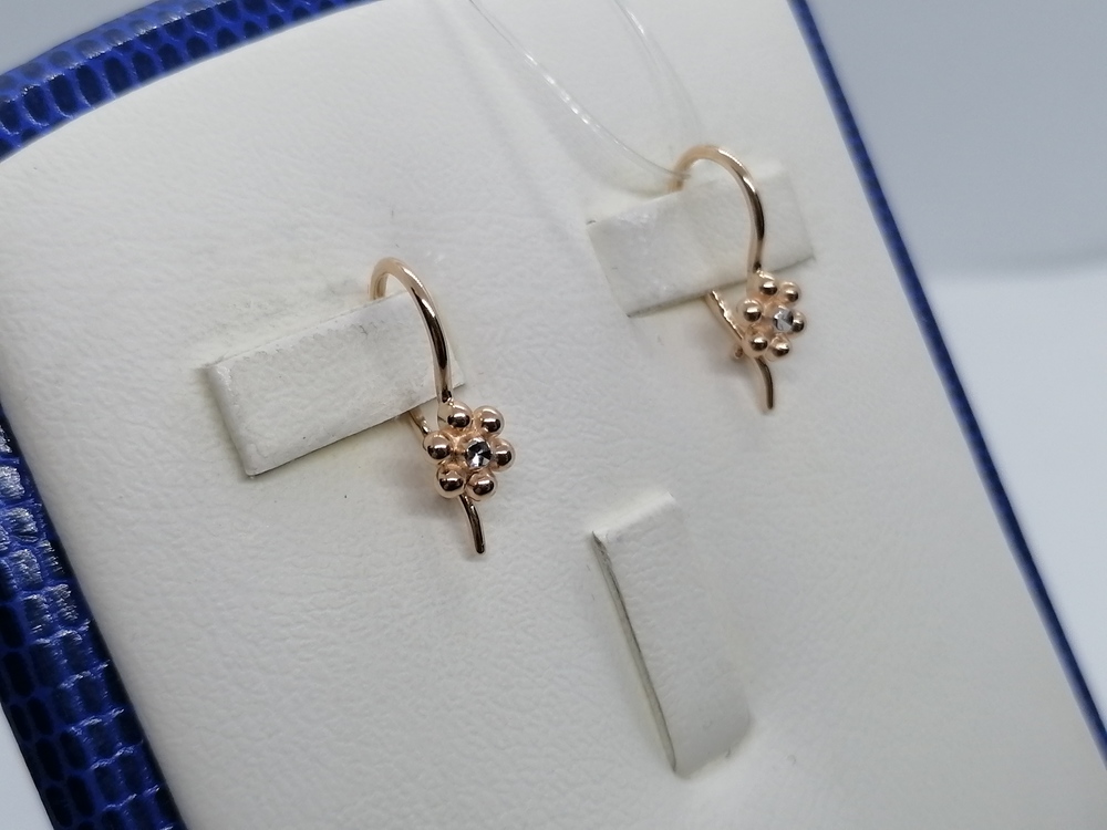 СЕРЬГИ С ПЕТЕЛЬКОЙ (Au 585)