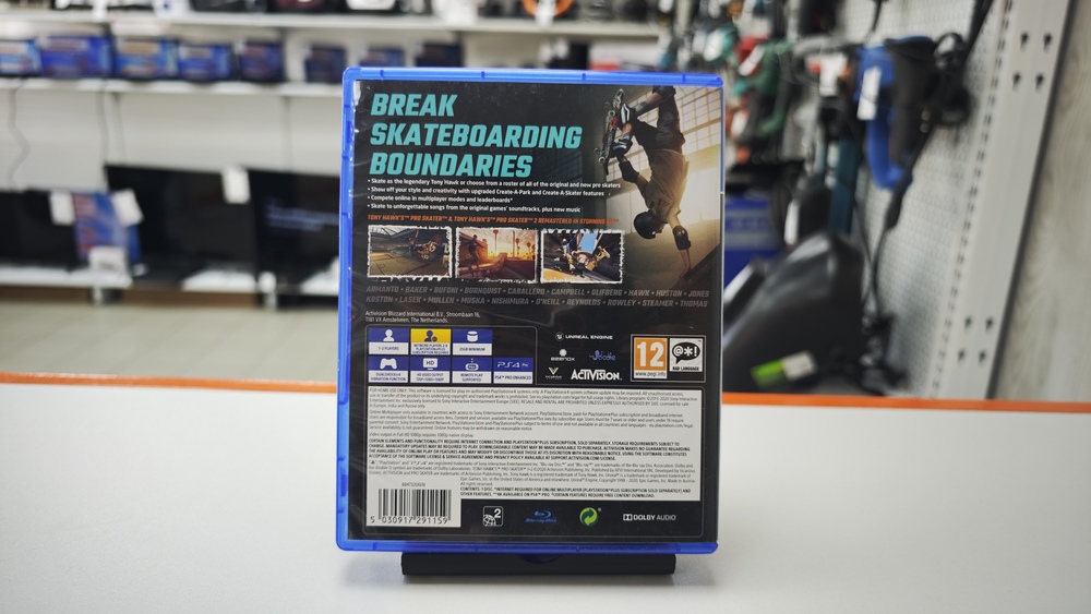 Игра Playstation 4 Tony Hawks Pro Skater 1+2