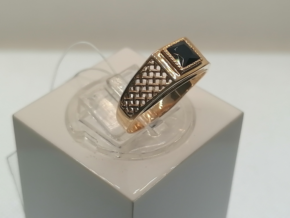 ПЕЧАТКА С КАМНЕМ (Au 585)