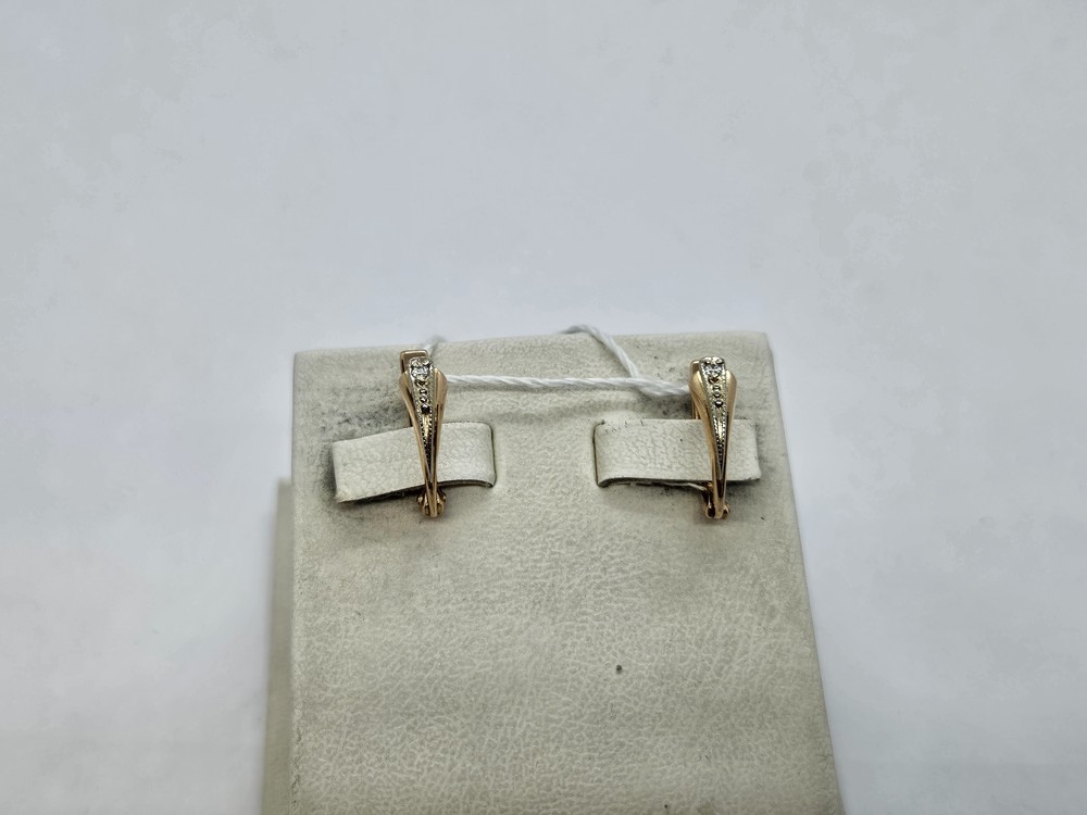 СЕРЬГИ С КАМНЕМ (Au 585)