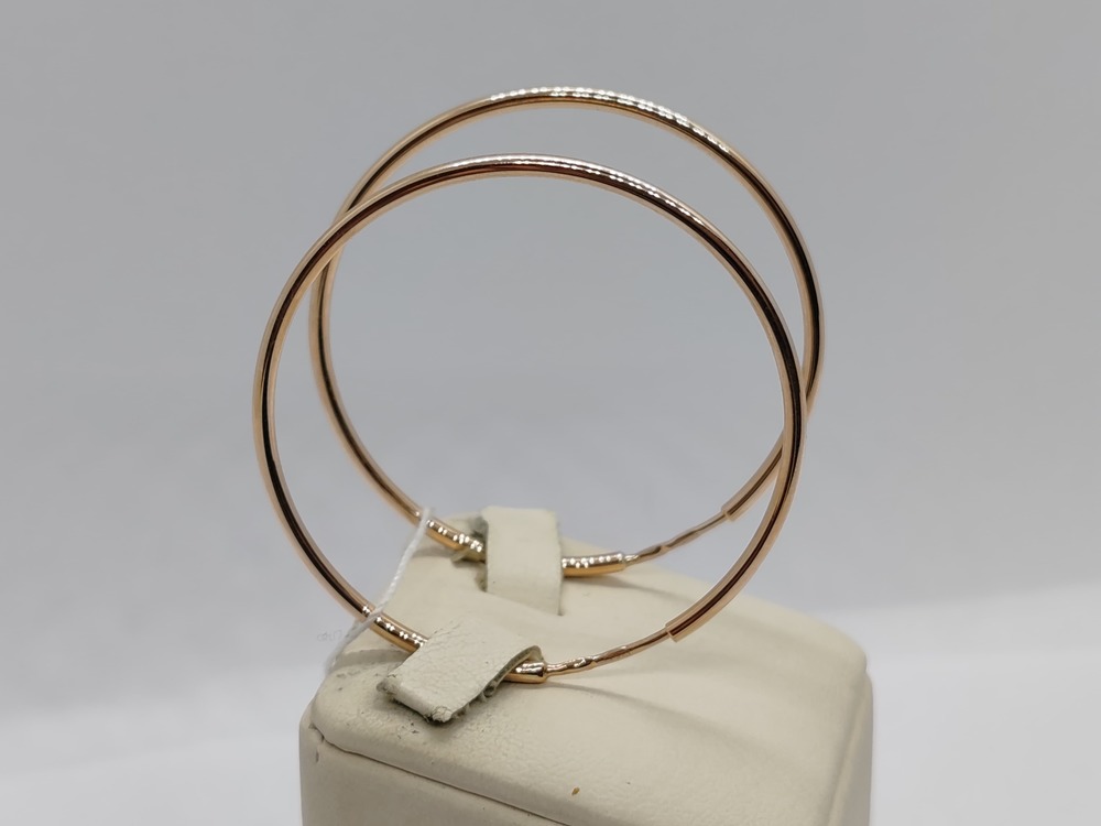 СЕРЬГИ КОНГО без камня (Au 585)