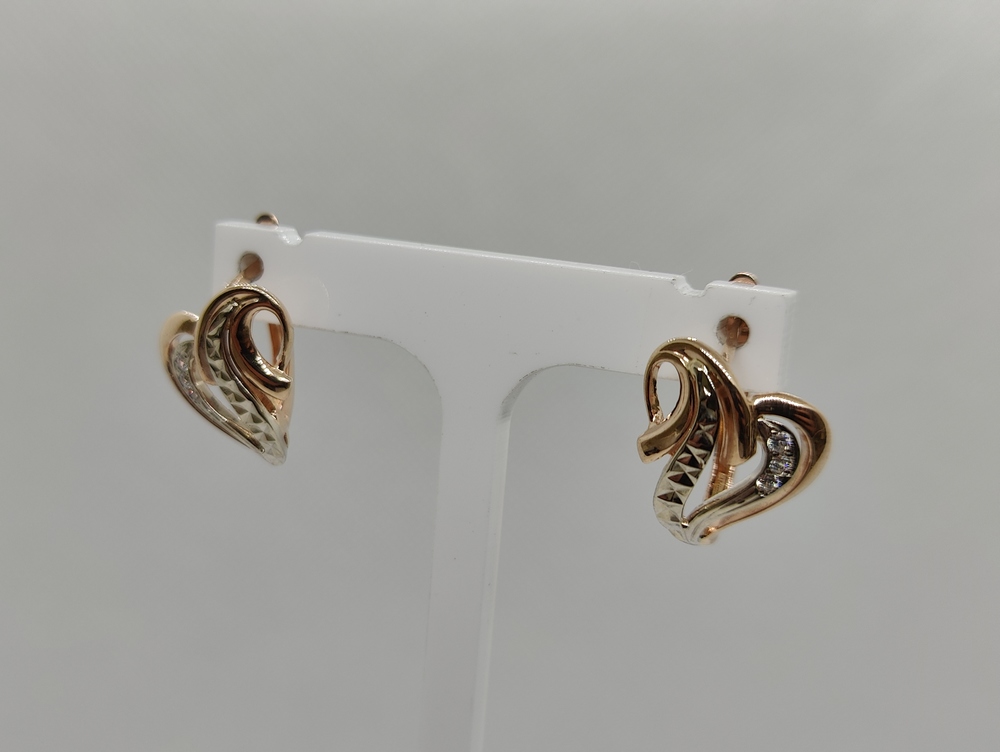 СКМИ585 СЕРЬГИ С КАМНЯМИ (Au 585)