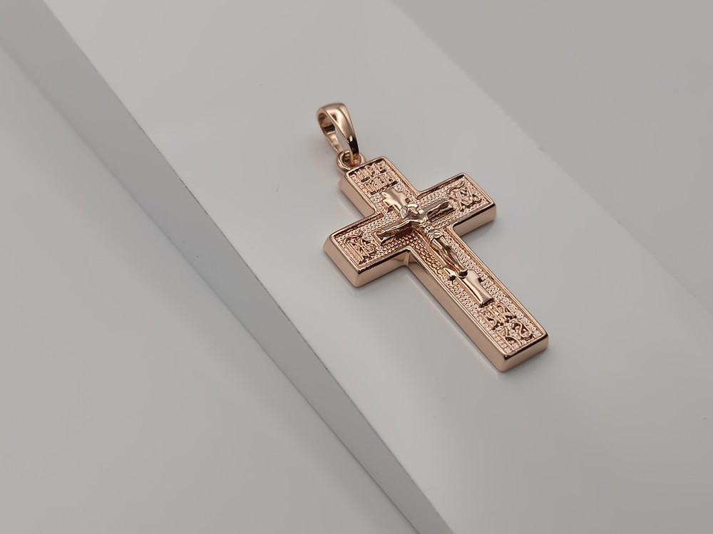 ПОДВЕСКА КРЕСТ БЕЗ КАМНЯ (Au 585)