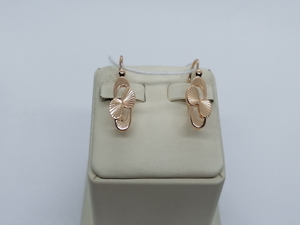 СБКМ585 СЕРЬГИ БЕЗ КАМНЯ (Au 585) СБКМ585 СЕРЬГИ БЕЗ КАМНЯ (Au 585)