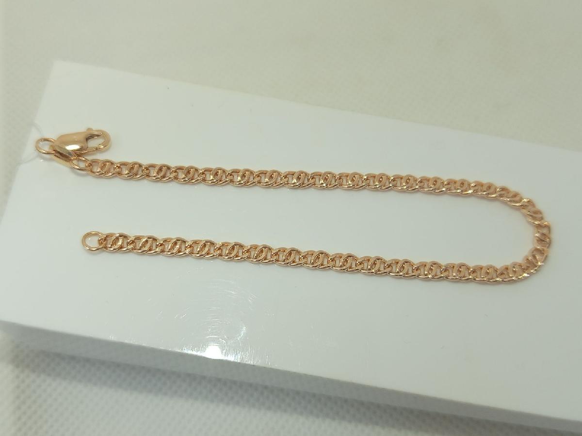 БРАСЛЕТ ПУСТОТЕЛЫЙ Якорное (Au 585)