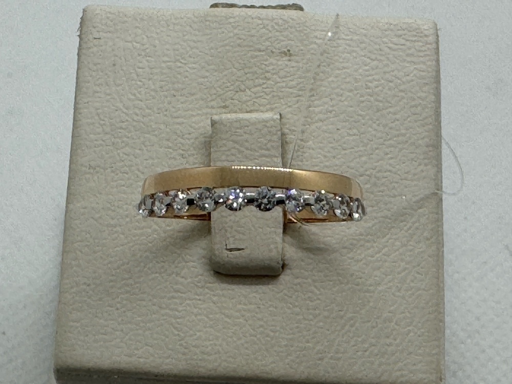 КОЛЬЦО С КАМНЯМИ (Au 585)