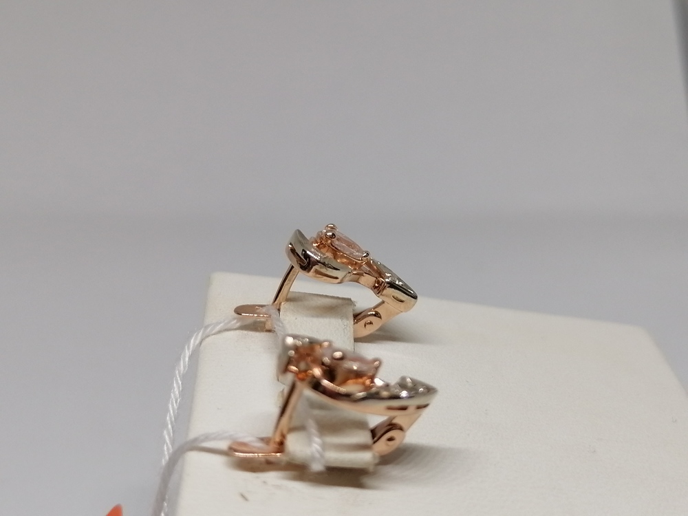 СКМИ585 СЕРЬГИ С КАМНЯМИ (Au 585)