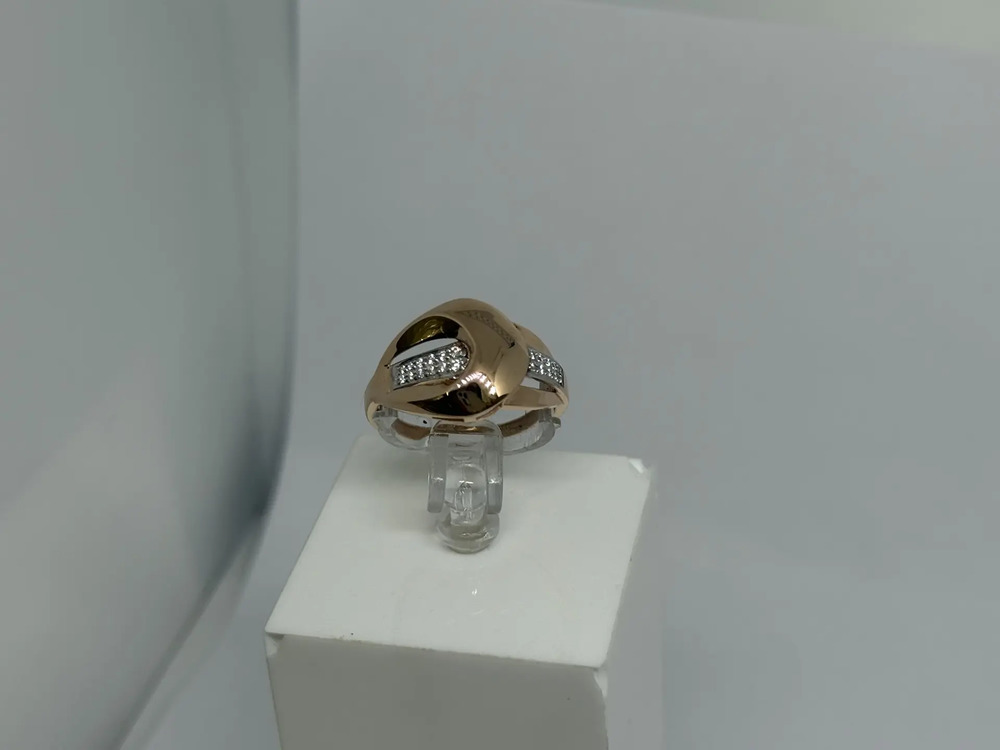 КОЛЬЦО С КАМНЯМИ (Au 585)