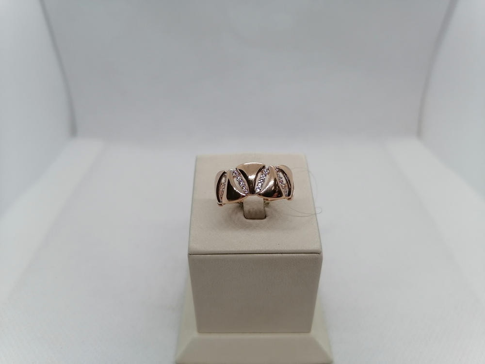 КОЛЬЦО С КАМНЯМИ (Au 585)