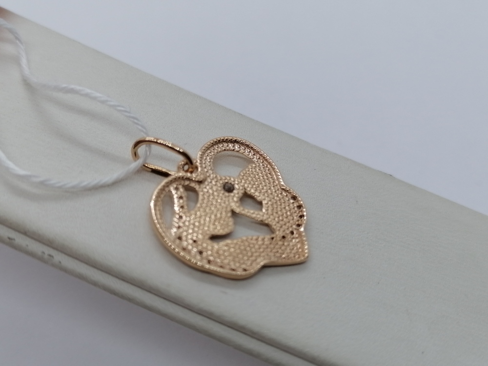 ПОДКМИ585 ПОДВЕСКА С КАМНЯМИ (Au 585)