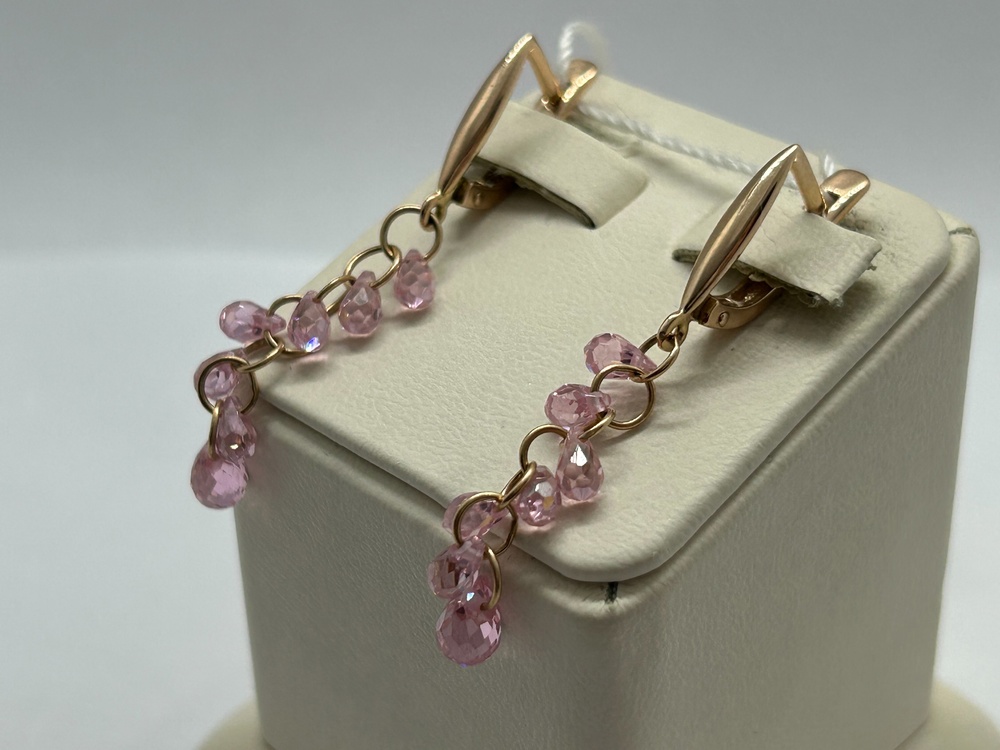 СЕРЬГИ С КАМНЯМИ (Au 585)