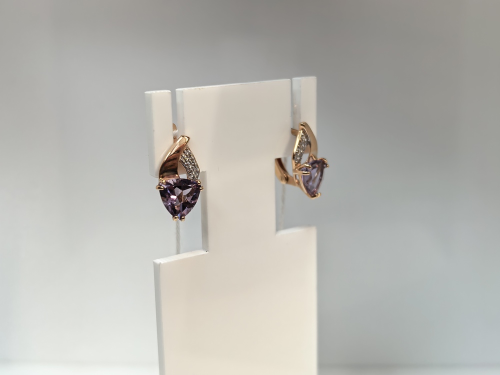 СЕРЬГИ С КАМНЯМИ (Au 375)