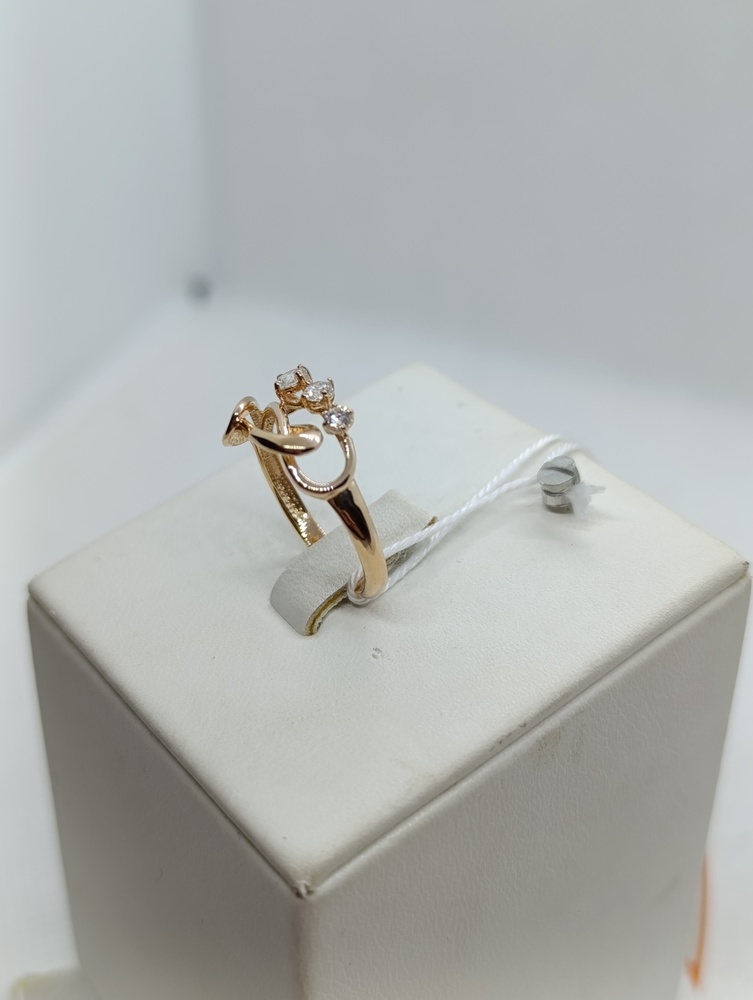 КОЛЬЦО С КАМНЯМИ (Au 585)