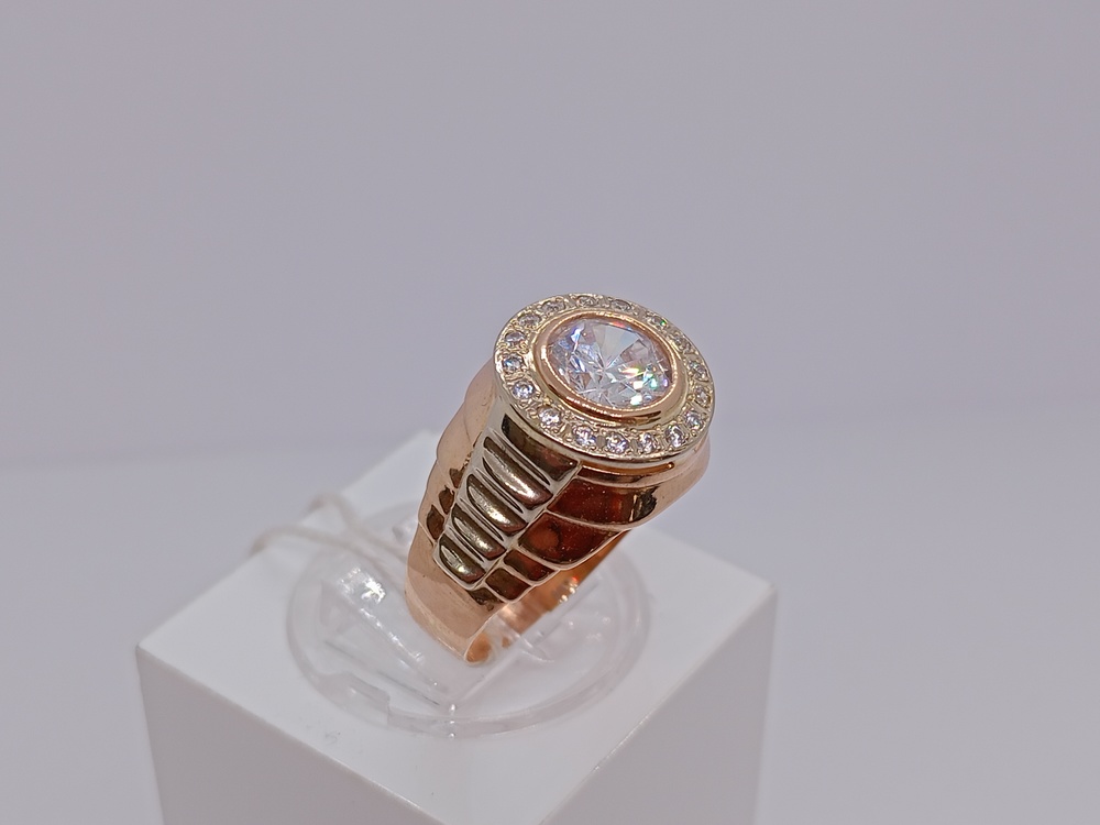 ПЕЧАТКА С КАМНЯМИ (Au 585)