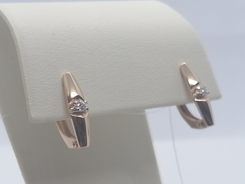 СЕРЬГИ С КАМНЕМ (Au 585)