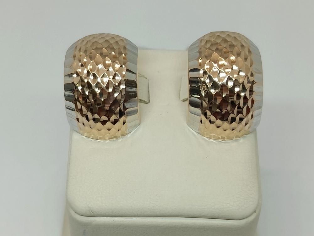 СБКМ585 СЕРЬГИ БЕЗ КАМНЯ (Au 585)