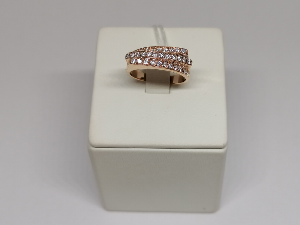 КОЛКМИ585 КОЛЬЦО С КАМНЯМИ (Au 585)