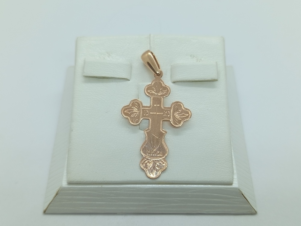 ПОДВЕСКА КРЕСТ без камня (Au 585)