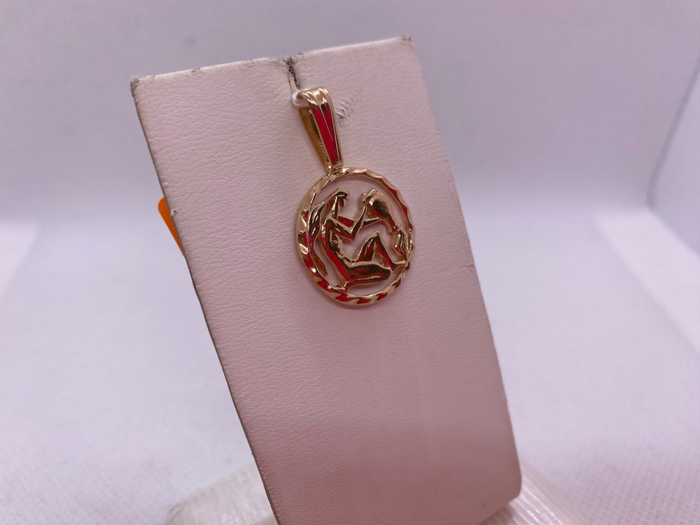 ПОДВЕСКА ЗНАК ЗОДИАКА ВОДОЛЕЙ Au 583