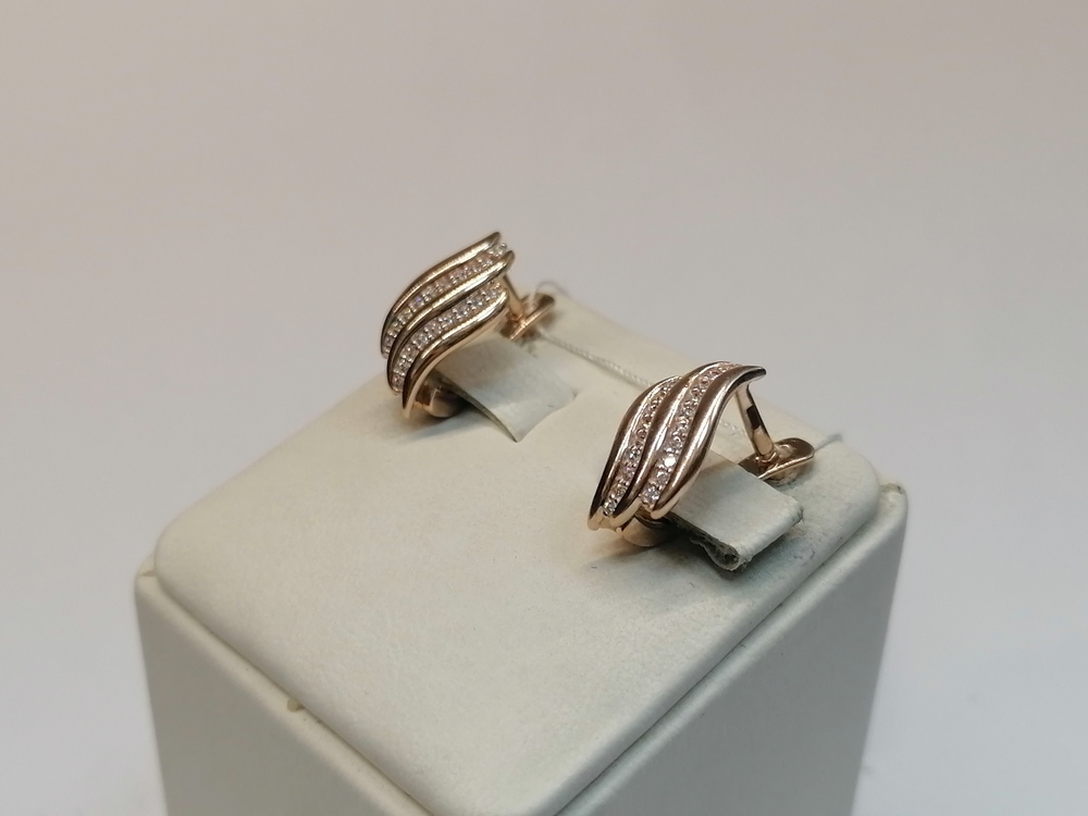 СЕРЬГИ С КАМНЯМИ (Au 585)