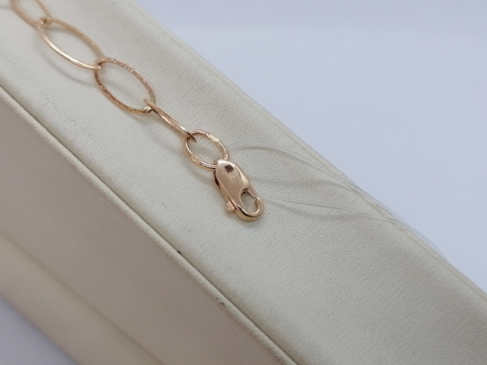 БРАСЛЕТ ПУСТОТЕЛЫЙ Якорное (Au 585)