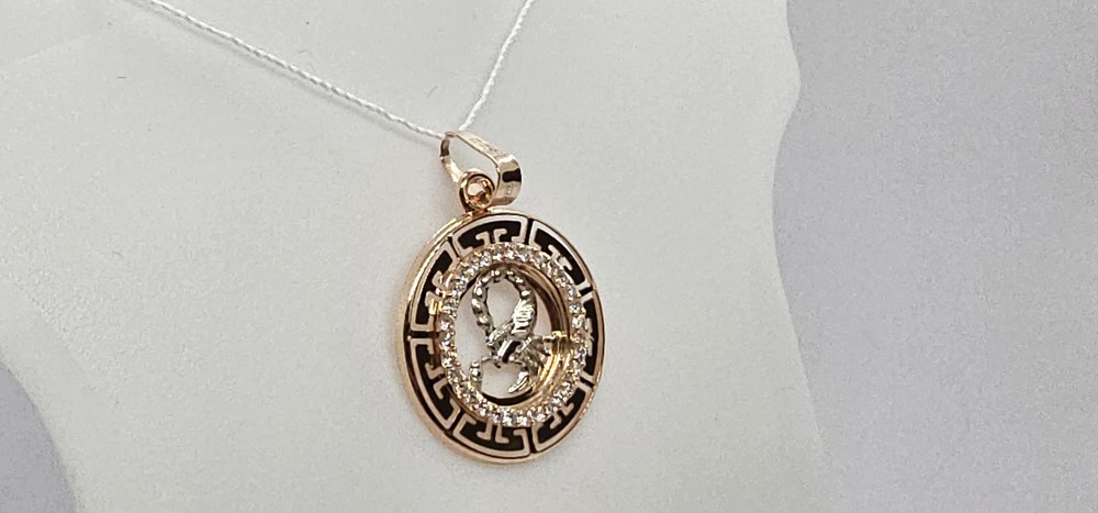 КрСВП/скр/Ф ПОДВЕСКА ЗНАК ЗОДИАКА СКОРПИОН (Au 585)