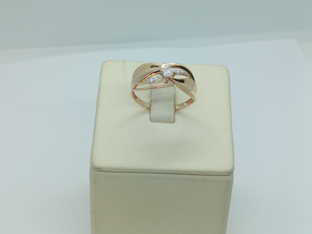 КОЛЬЦО С КАМНЯМИ (Au 585)