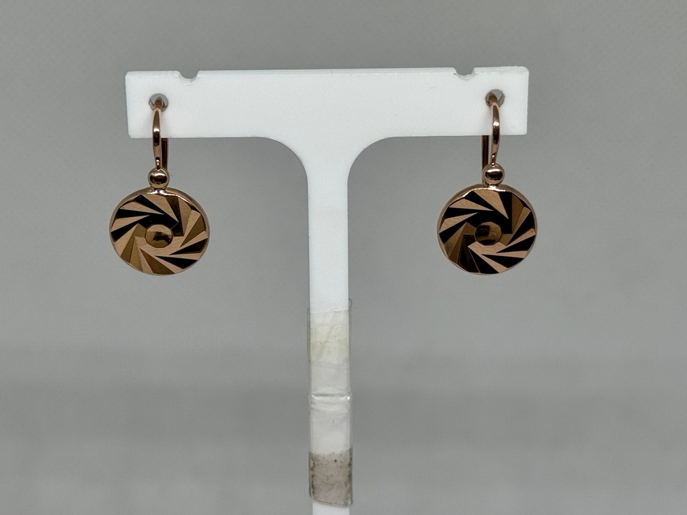 СБКМ583 СЕРЬГИ БЕЗ КАМНЯ (Au 583)