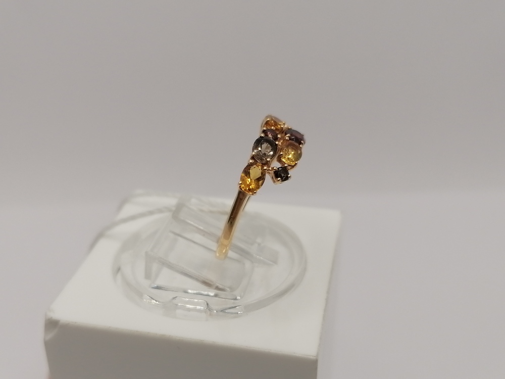 КОЛЬЦО С КАМНЯМИ (Au 585)