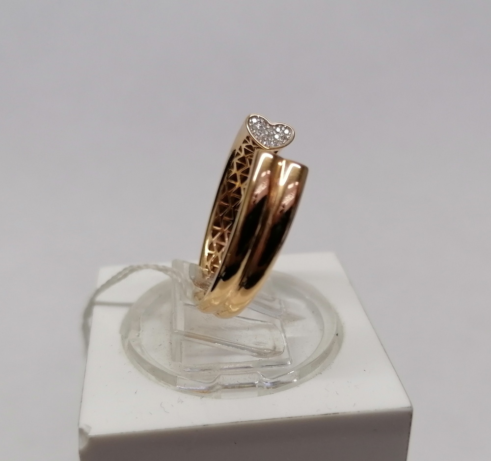 КОЛЬЦО С КАМНЯМИ (Au 585)